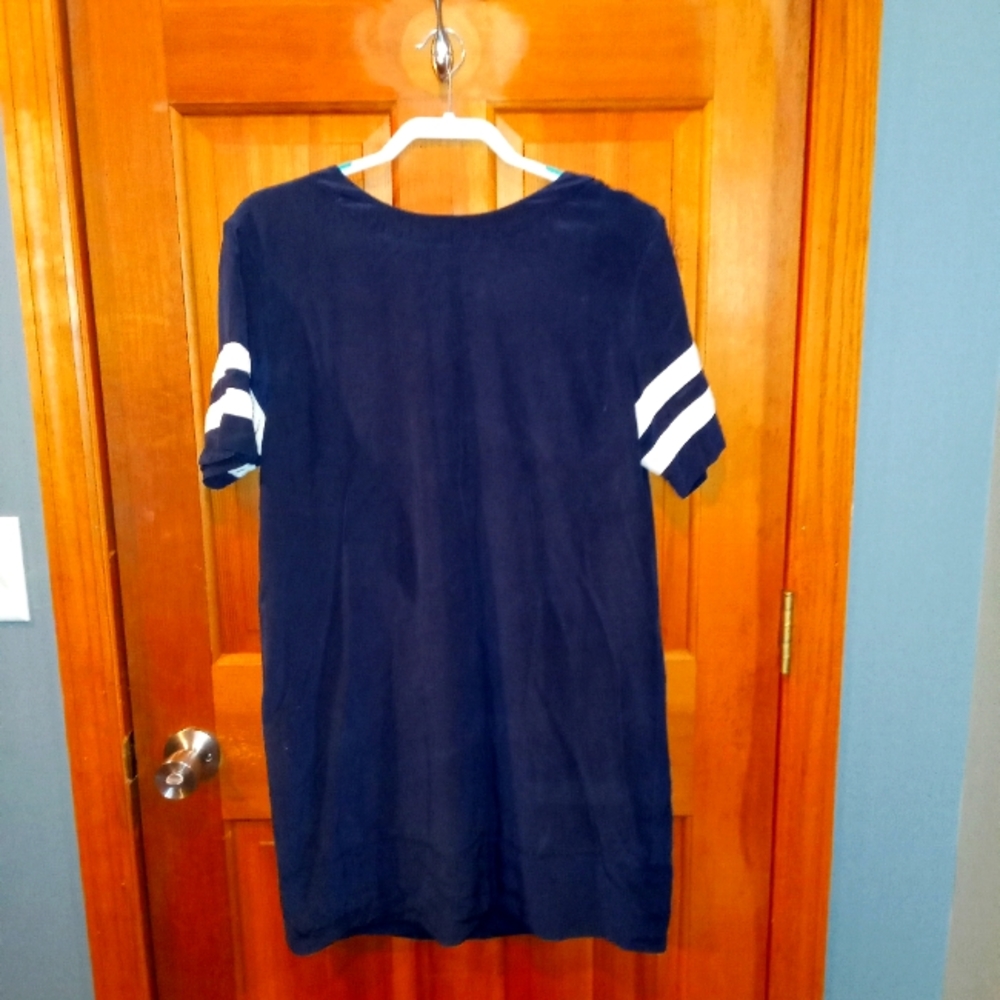 J. Crew 100% silk dress zipped back size 10